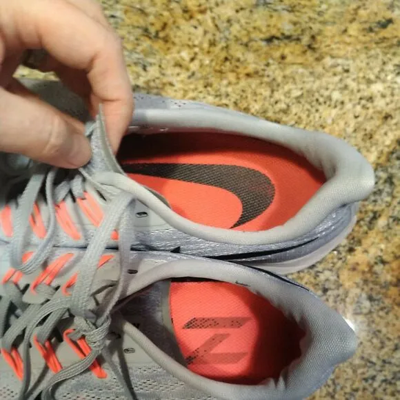 Nike Pegasus Running Shoes 36 Wolf Grey/ Black/ Crimson AQ2203-009 Mens 12