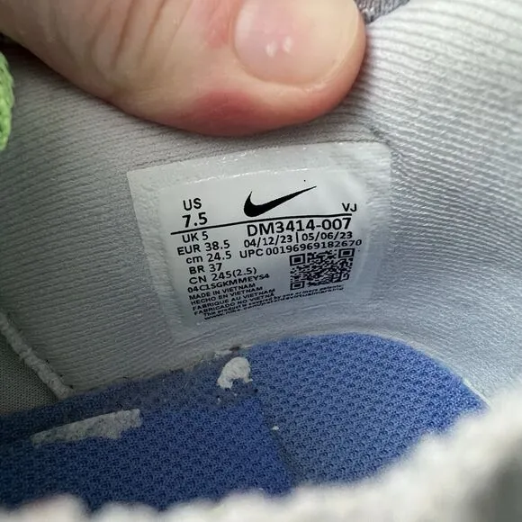 Nike Pegasus Turbo 1 Grey Light Green Women's Shoes Sneakers Size 7.5 DM3414-007