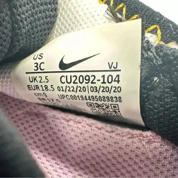 Nike Pink SZ 3C Air Max 2090 Baby Shoes Sneakers
