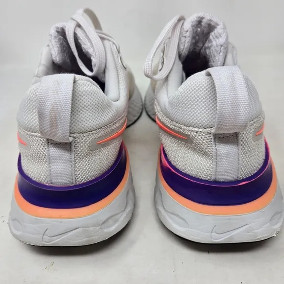 Nike React Infinity 2 Flyknit Women's White and Pink Running Shoes Size 8