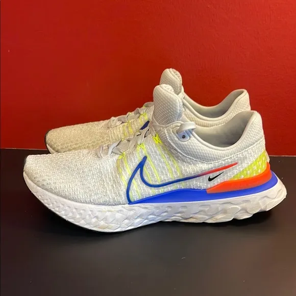 Nike React Infinity Men’s Run FK 3 Pure Platinum Sneaker Shoe Size 12
