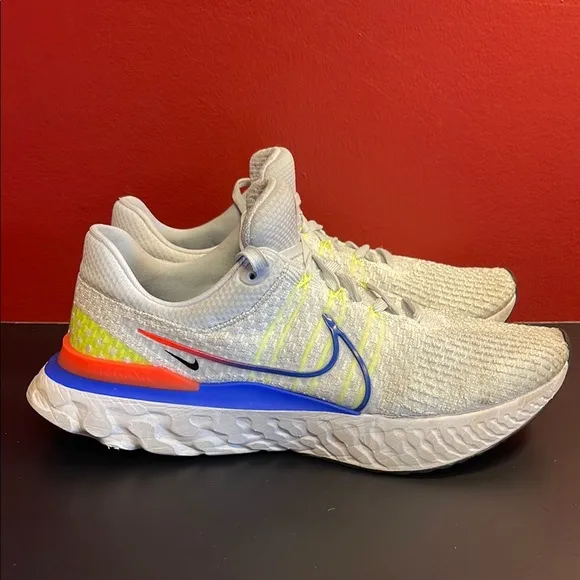 Nike React Infinity Men’s Run FK 3 Pure Platinum Sneaker Shoe Size 12