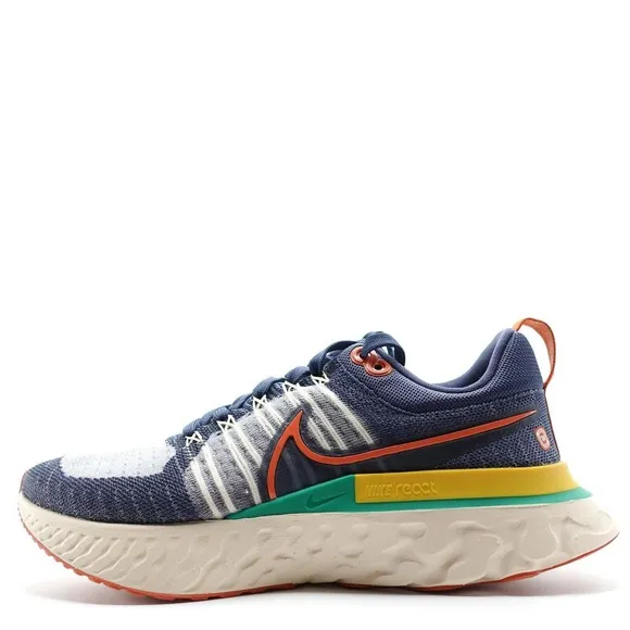 Nike React Infinity Run Flyknit 2 Mens Running Shoes Size 7 Thunder Blue DJ5181