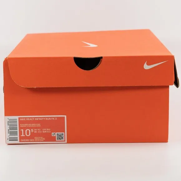 Nike React Infinity Run Flyknit 3 'Black Siren Red' DH5392-003 Running Jogging
