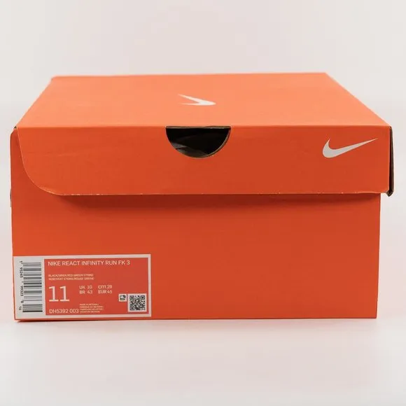 Nike React Infinity Run Flyknit 3 'Black Siren Red' DH5392-003 Running Jogging