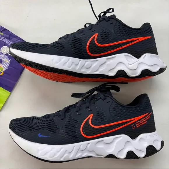 Nike Renew Ride 2 'Dark Obsidian Hyper Crimson', Running Shoes