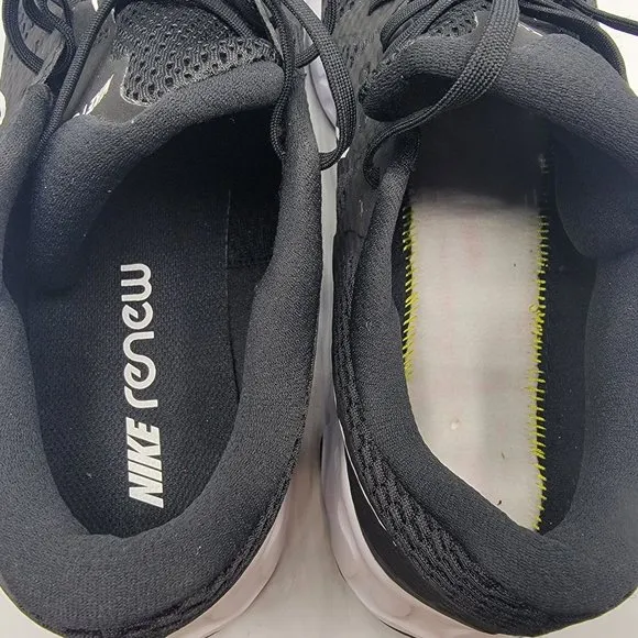 Nike Renew Ride 2 Mens Size 14 Running Shoes Black White CU3507-004
