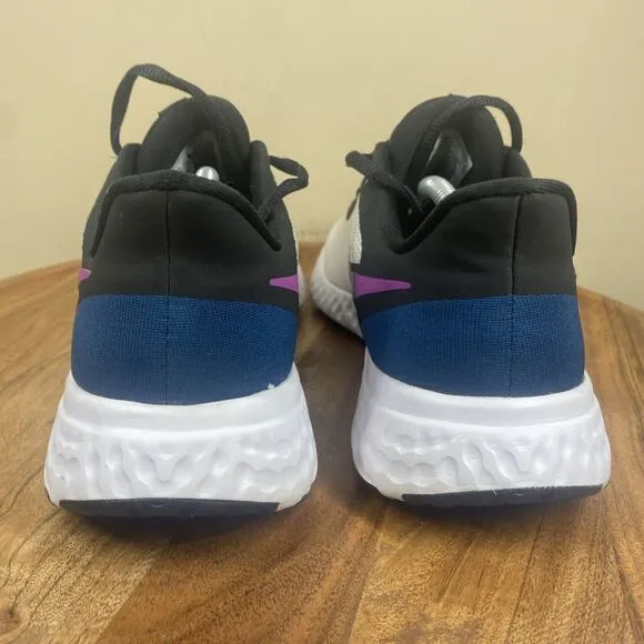 Nike Revolution 5 White Valerian Blue Womens White Blue Size 9.5 Running Shoes