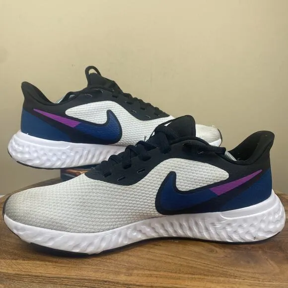 Nike Revolution 5 White Valerian Blue Womens White Blue Size 9.5 Running Shoes