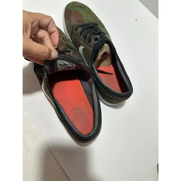 Nike SB Stefan Janoski Green Camo size 11.5 705190-216 Shoes Sneakers Sk8 RARE