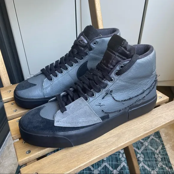 Nike SB Zoom Blazer Mid Edge Iron Grey Size 9.5 Skateboarding Shoes Sneakers