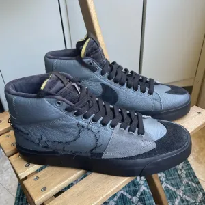 Nike SB Zoom Blazer Mid Edge Iron Grey Size 9.5 Skateboarding Shoes Sneakers