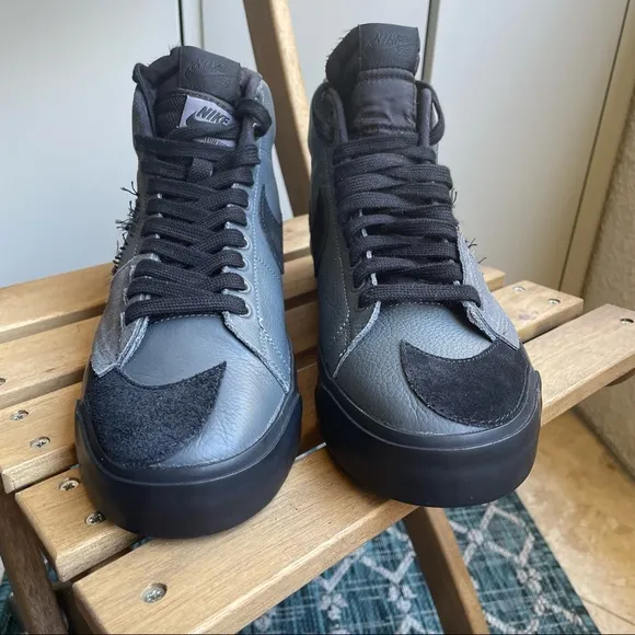 Nike SB Zoom Blazer Mid Edge Iron Grey Size 9.5 Skateboarding Shoes Sneakers
