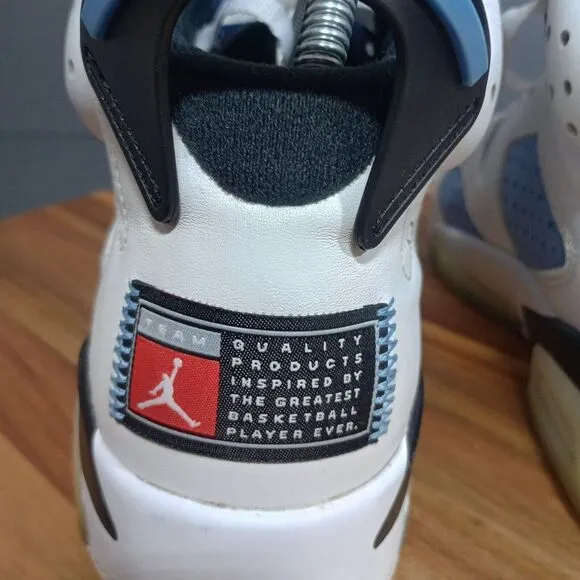 Nike Shoes Air‎ Jordan 6 VI Retro UNC Sneakers Univ Blue Wht CT8529-410 Men Sz 8
