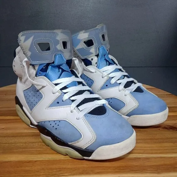 Nike Shoes Air‎ Jordan 6 VI Retro UNC Sneakers Univ Blue Wht CT8529-410 Men Sz 8