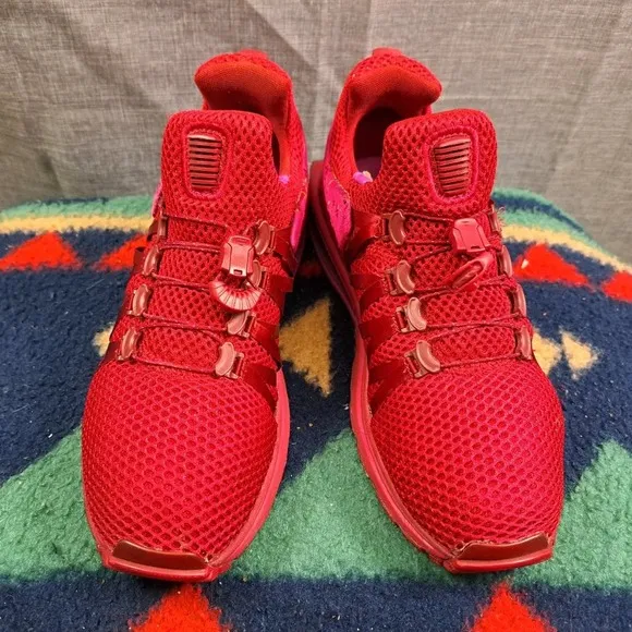 Nike Shox Gravity Red Crush Running Shoes Womens Size 7 AQ8554-606