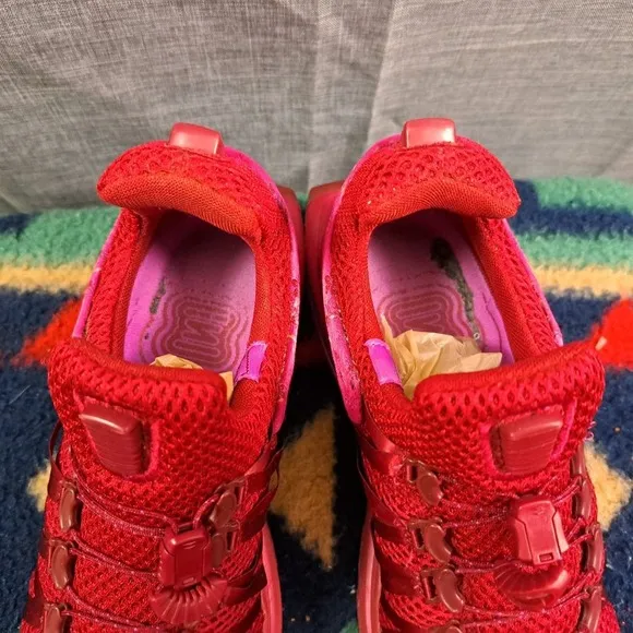 Nike Shox Gravity Red Crush Running Shoes Womens Size 7 AQ8554-606