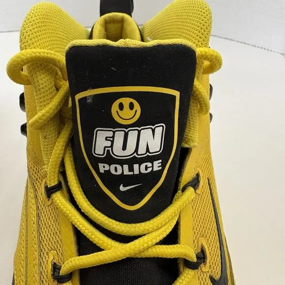 Nike Sonic Flight Fun Police Sneakers 641333-700 Men’s Size 10.5 Yellow Shoes