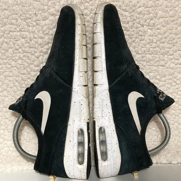 Nike Stefan Janoski Max Air L Men's Black/White Trainers Sneakers Shoes SZ 7.5