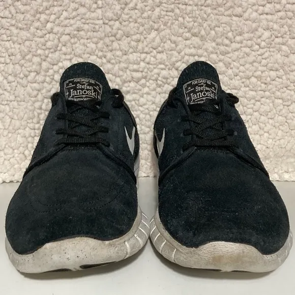 Nike Stefan Janoski Max Air L Men's Black/White Trainers Sneakers Shoes SZ 7.5