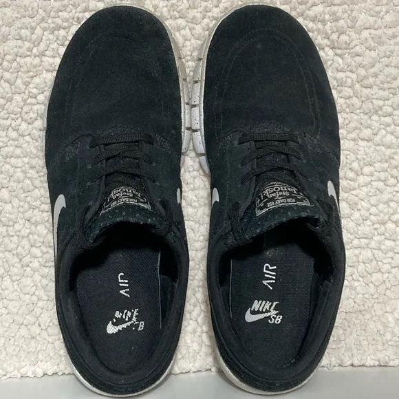 Nike Stefan Janoski Max Air L Men's Black/White Trainers Sneakers Shoes SZ 7.5