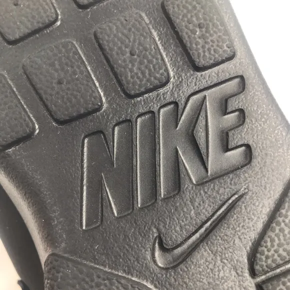 Nike Tanjun Black White Spellout Lightweight Athleisure Sport Sandals
