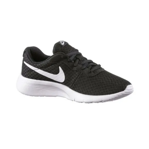 Nike Tanjun (GS) Black White Grade School Kids Running Shoes 818381 011