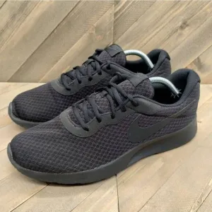 Nike Tanjun Running Sneakers Mens‎ Size 11 Triple Black Nike Athletic Shoes