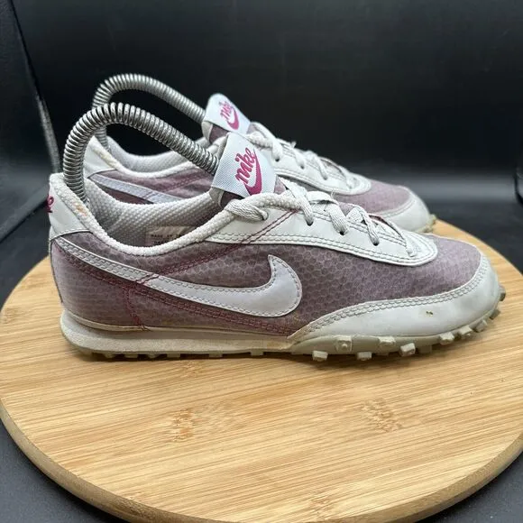 Nike Waffle Racer II Womens Size 7.5 Running Shoes White Pink VTG 303919-031