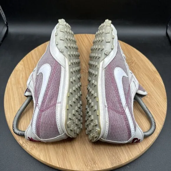 Nike Waffle Racer II Womens Size 7.5 Running Shoes White Pink VTG 303919-031