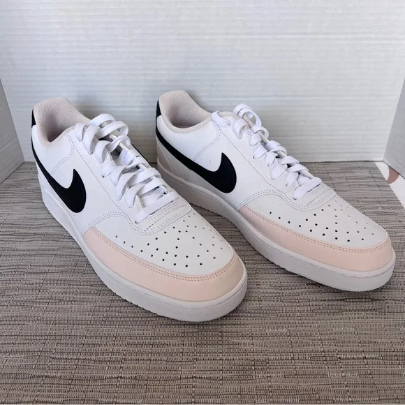 NIKE Womens Court Vision LO Casual Shoes Adult FD0285-100 White/Black-Light NWOB