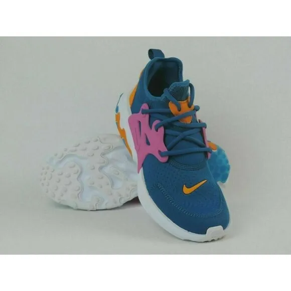 Nike Womens React Presto GS Shoes Running Athletic Blue SZ 5Y = 6.5 W