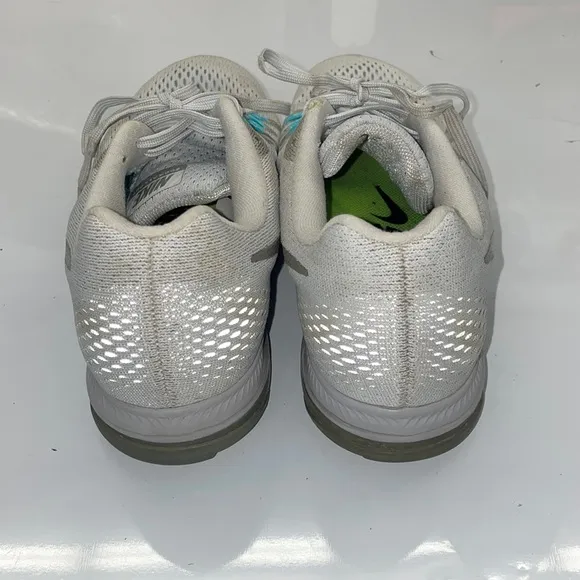 Nike Zoom all out low white with teal running shoes 8.5