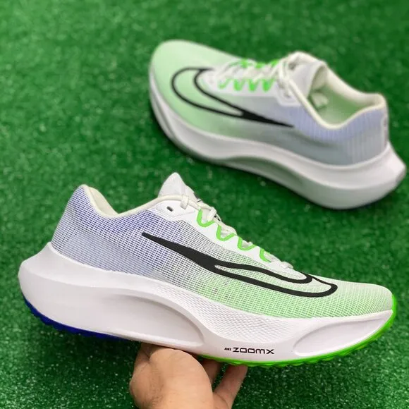 Nike Zoom Fly 5 Low Mens Running Shoes White Green DM8968-101 VNDS Sz 12