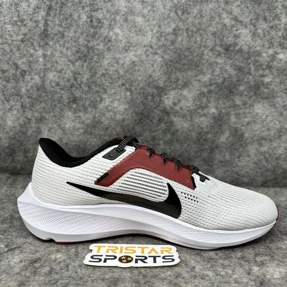 Nike Zoom Pegasus 40 Morehouse Running Shoes Mens Size 8 White DZ6002-100 HBCU