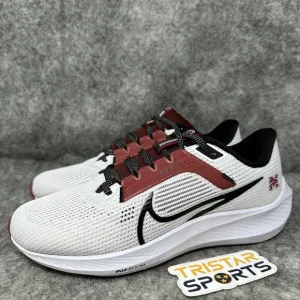 Nike Zoom Pegasus 40 Morehouse Running Shoes Mens Size 8 White DZ6002-100 HBCU