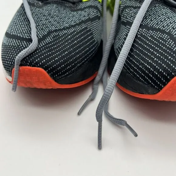 Nike Zoom Structure 18‎ Shoes Mens Size 12 Black Gray Neon Running Sneakers