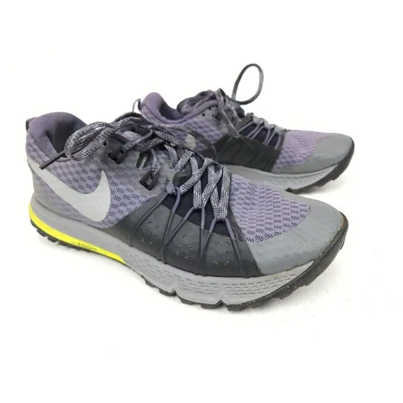 Nike Zoom Wildhorse 4 Women's Trail Running Shoes Gray Black Size 8.5