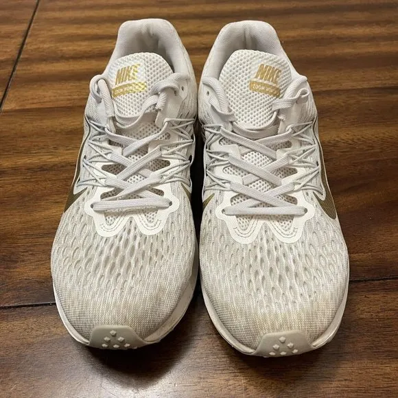 NIKE ZOOM WINFLO 5 GOLD RUNNING SHOES WOMENS SZ 7.5
