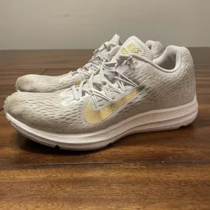 NIKE ZOOM WINFLO 5 GOLD RUNNING SHOES WOMENS SZ 7.5