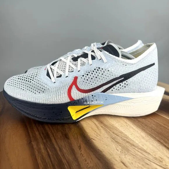 Nike ZoomX VaporFly Next% 3 Men's 11.5 Pure Platinum Psychic Blue Running Shoes