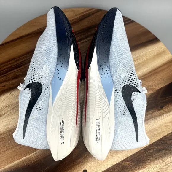 Nike ZoomX VaporFly Next% 3 Men's 11.5 Pure Platinum Psychic Blue Running Shoes