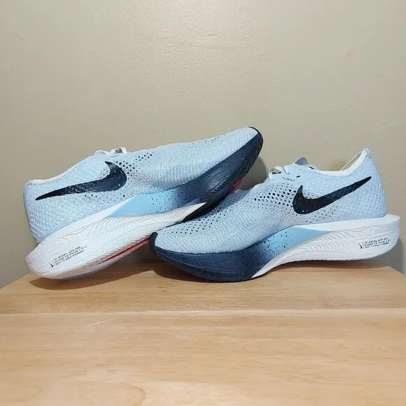 Nike ZoomX Vaporfly Next% 3 Running Shoes Blue White HJ9079-100 Men's Size 11