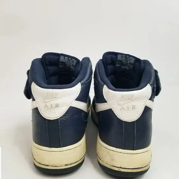 Nike Air Force 1 Mid &quot;AF1&quot; Blue Basketball Sneakers. Men's Size: 13