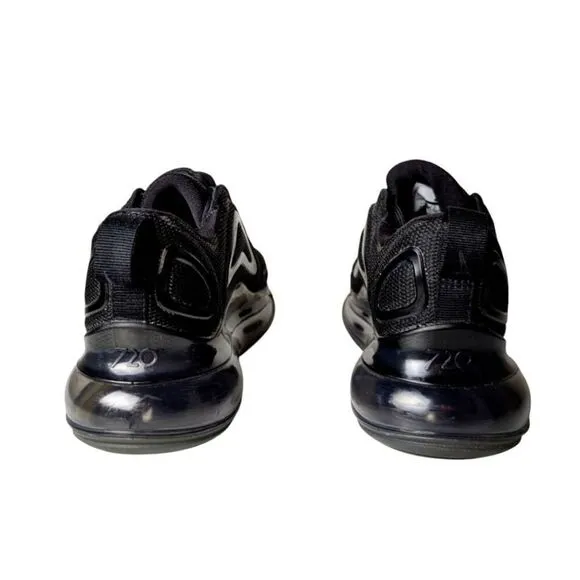 NIKE Air Max 720 &quot;Triple Black&quot; Running Shoes Size 5