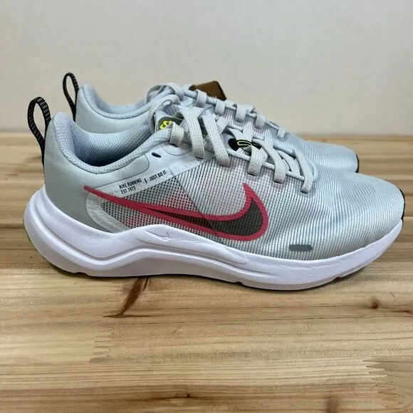 Nike Downshifter 12 running shoes Womens 5.5 Pure Platinum Black NEW with Box