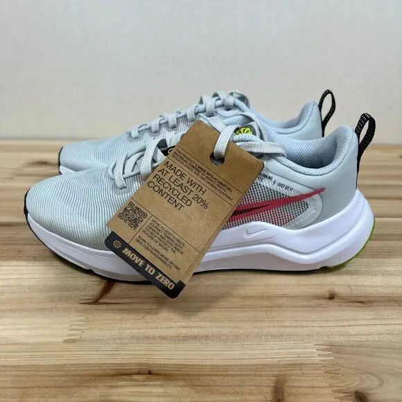 Nike Downshifter 12 running shoes Womens 5.5 Pure Platinum Black NEW with Box