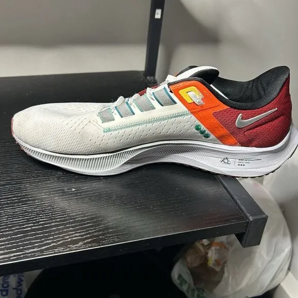 Nike Mens Air Zoom Pegasus 38 DQ4499-101 White Running Shoes Sneakers Size 13