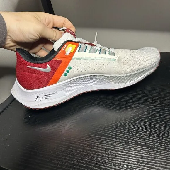 Nike Mens Air Zoom Pegasus 38 DQ4499-101 White Running Shoes Sneakers Size 13