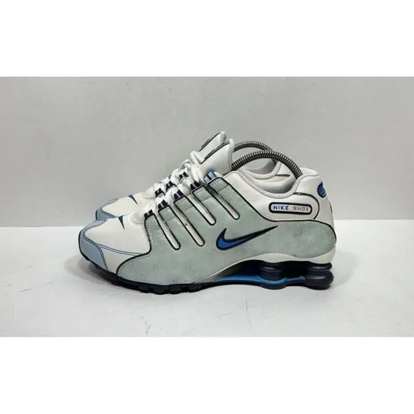 Nike Shox NZ SL Running Shoes 366571-142 White Neptune Blue Women’s Size 9